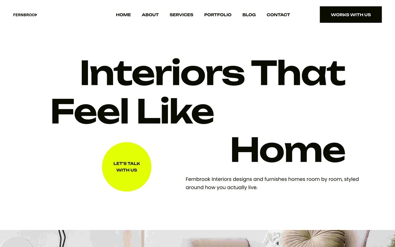 Fernbrook Interiors — Interior Design website by Lumex